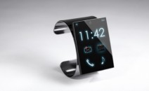 modern Internet Smart Watch on a grey background